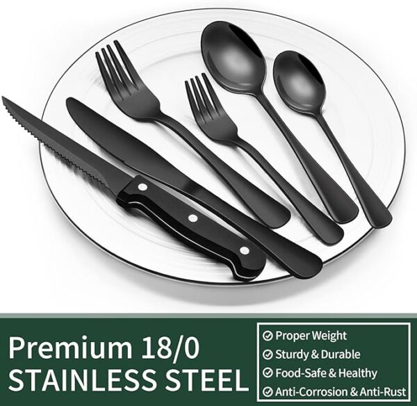Luxury Polished Stainless Steel Dinner Fork Set –.